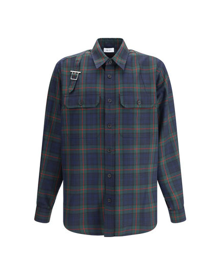 Alexander McQueen Green Polyester Pattern Shirt
