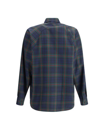 Alexander McQueen Green Polyester Pattern Shirt