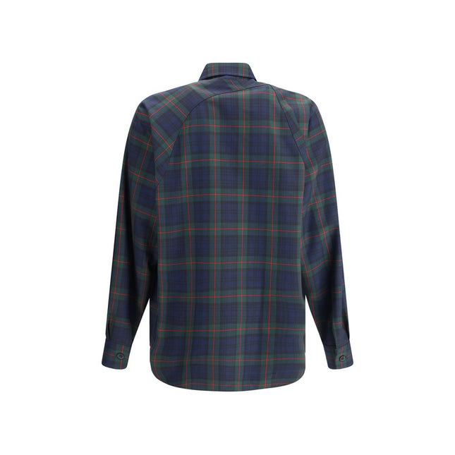 Alexander McQueen Green Polyester Pattern Shirt