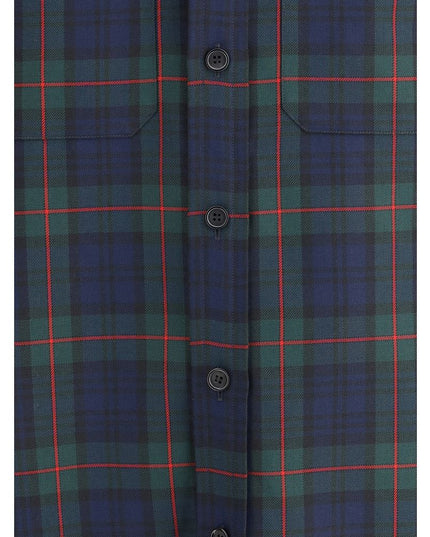 Alexander McQueen Green Polyester Pattern Shirt