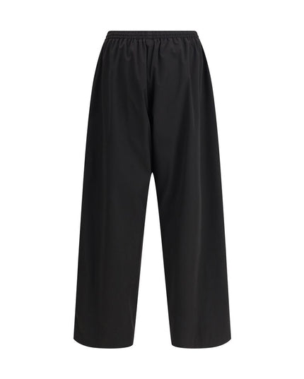 Balenciaga Black Polyester Casual Pants
