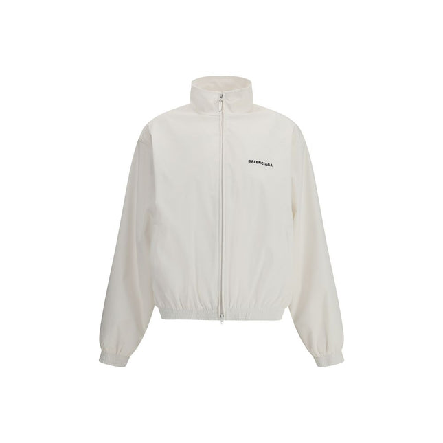Balenciaga White Polyester Shell Jacket