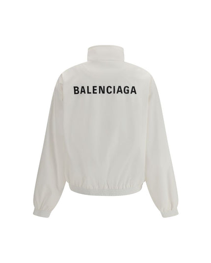 Balenciaga White Polyester Shell Jacket