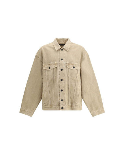 Balenciaga Beige Cotton Denim Jacket