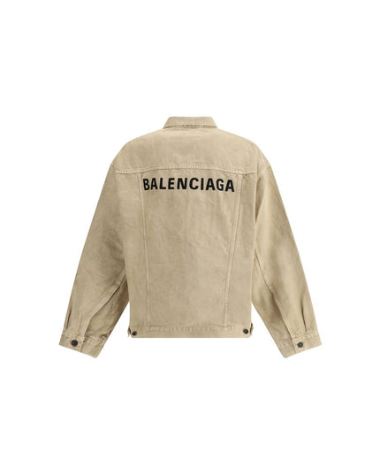 Balenciaga Beige Cotton Denim Jacket