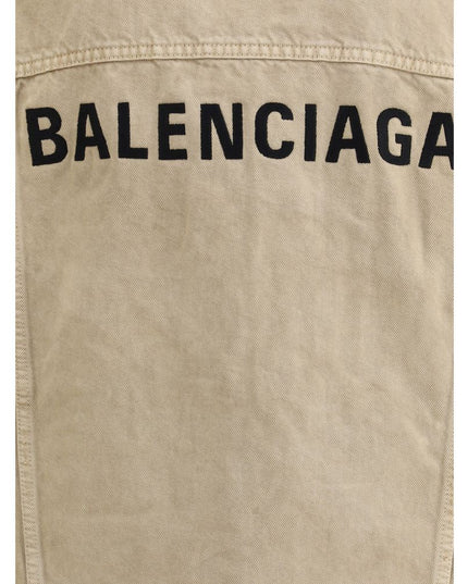 Balenciaga Beige Cotton Denim Jacket