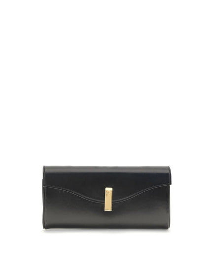 Giuseppe Zanotti Black Leather Clutch Bag