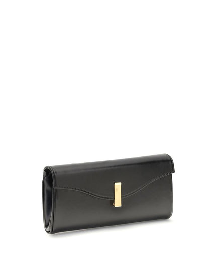 Giuseppe Zanotti Black Leather Clutch Bag