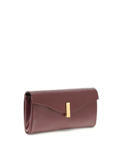 Giuseppe Zanotti Brown Leather Clutch Bag