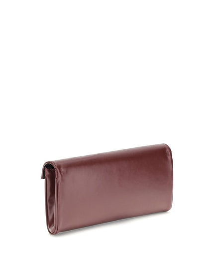 Giuseppe Zanotti Brown Leather Clutch Bag