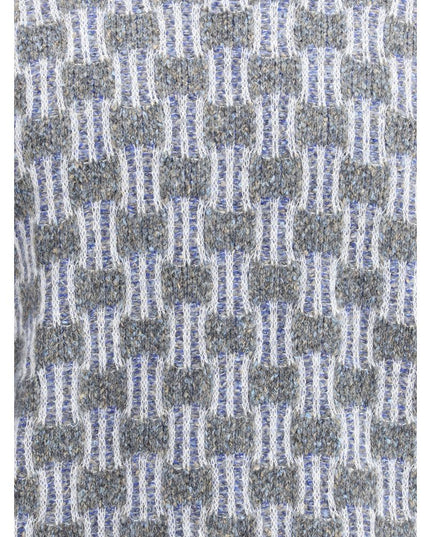 Giorgio Armani Light Blue Cotton Turtleneck