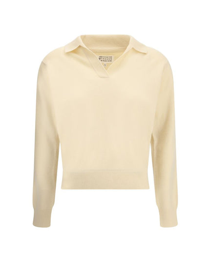 Margiela Cream Fleece Wool Sweater