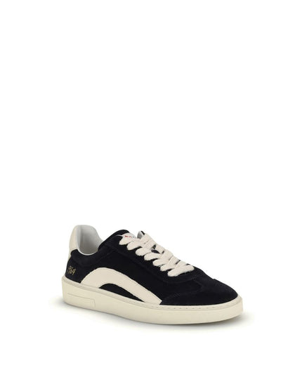 Dsquared² Black Calf Leather Bos Taurus Low Top Sneakers