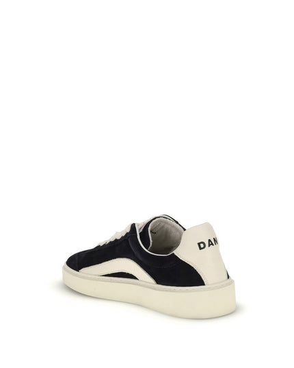 Dsquared² Black Calf Leather Bos Taurus Low Top Sneakers
