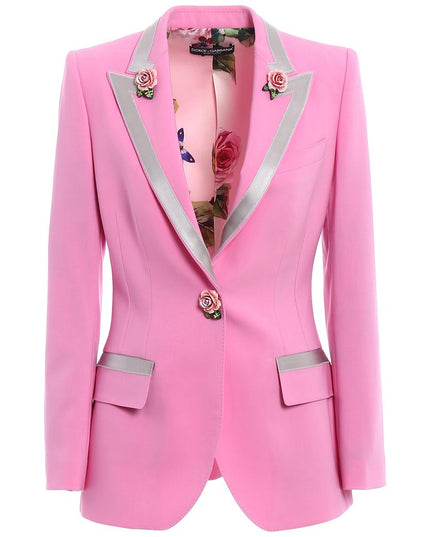 Dolce & Gabbana Pink Wool Jackets & Coat