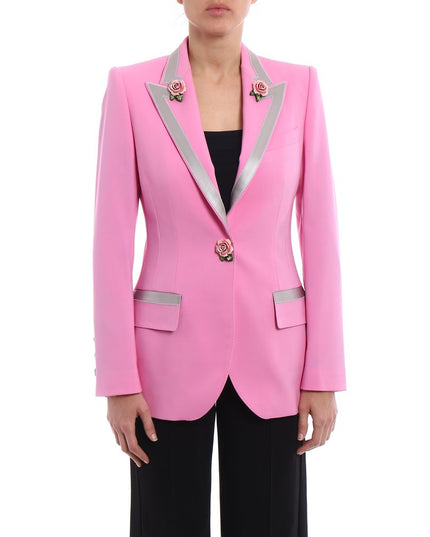 Dolce & Gabbana Pink Wool Jackets & Coat