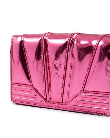 Ferrari Metal Pink GT patent leather bag with chain