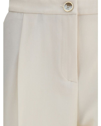 Cruna Cream Polyester Casual Pants