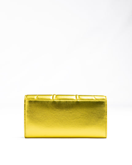 Ferrari Metal Yellow GT patent leather purse