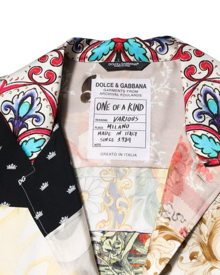 Dolce & Gabbana Multicolor Printed Button Down Casual Shirt