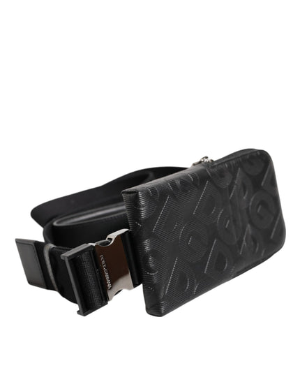 Dolce & Gabbana Gray DG Logo Mania Purse Phone Belt Waist Men Borse Bag