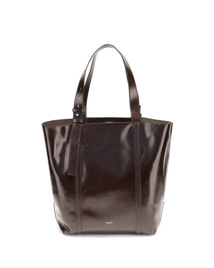 Golden Goose Brown Calf Leather Bos Taurus Shoulder Bag