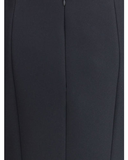 Giorgio Armani Black Recycled Polyester Midi Skirt