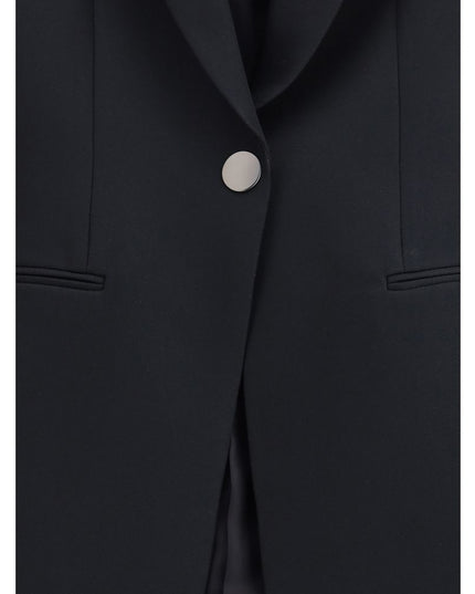 Giorgio Armani Black Polyester Blazer