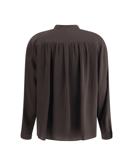 Giorgio Armani Brown Silk Shirt