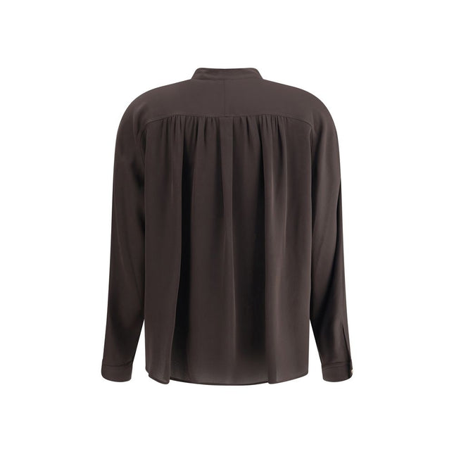 Giorgio Armani Brown Silk Shirt
