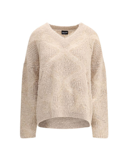 Giorgio Armani Cream Cashmere Cashmere Sweater