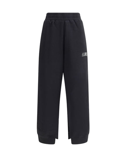 MM6 Black Cotton Joggers (Workout Pants)