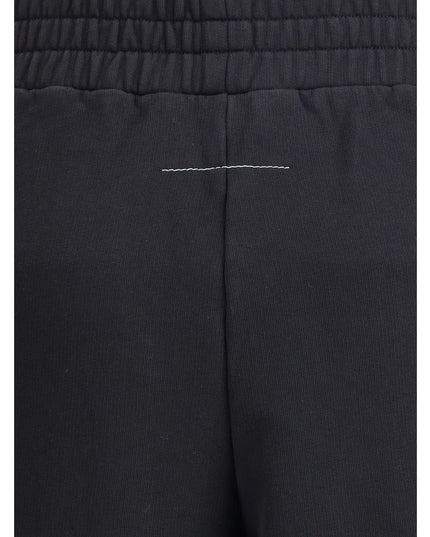 MM6 Black Cotton Joggers (Workout Pants)