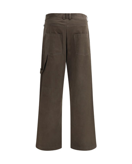 Ella Brown Cotton Casual Pants