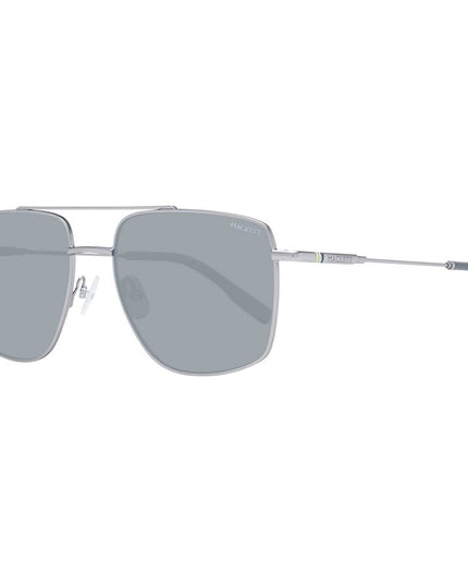 Hackett Gray Metal Sunglasses
