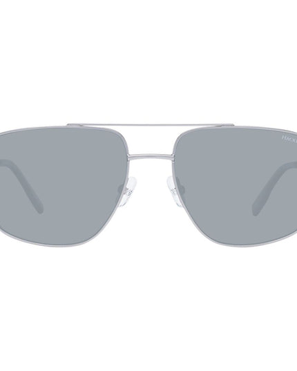 Hackett Gray Metal Sunglasses