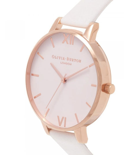 Olivia Burton White Artificial Leather Dress Watch
