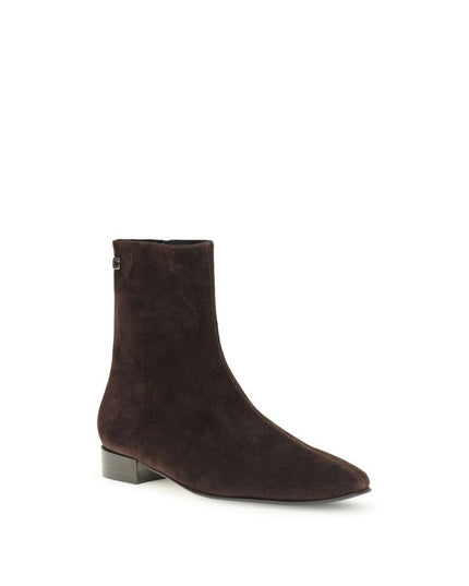 Carel Paris Brown Leather Ankle Boots