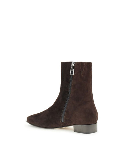Carel Paris Brown Leather Ankle Boots