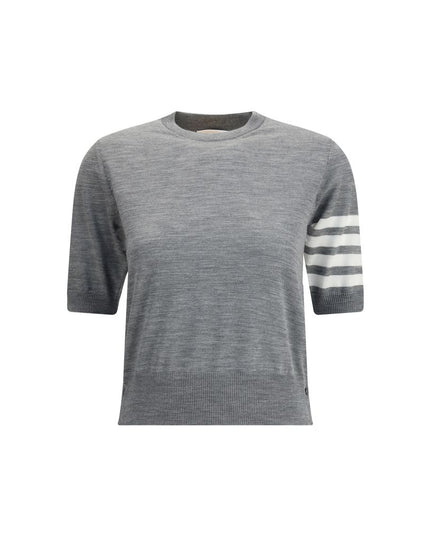 Thom Browne Gray Fleece Wool T-Shirt
