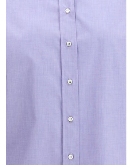 Brunello Cucinelli Light Blue Cotton Dress Shirt