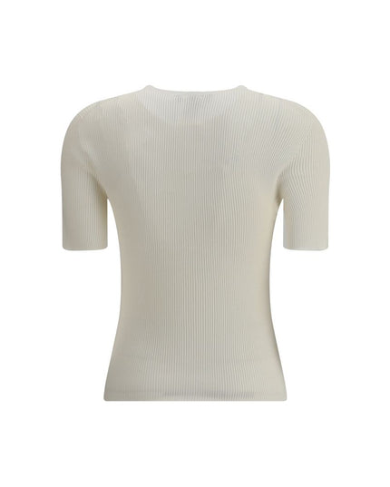 Fendi White Silk T-Shirt