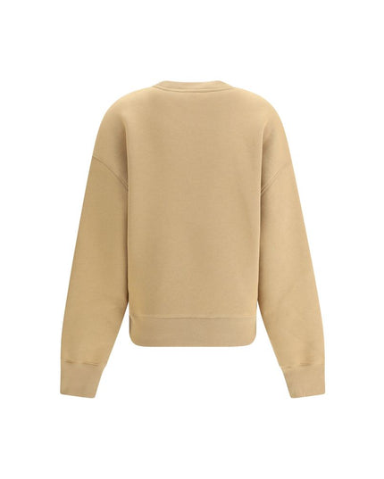 Ami Paris Beige Cotton Sweatshirt