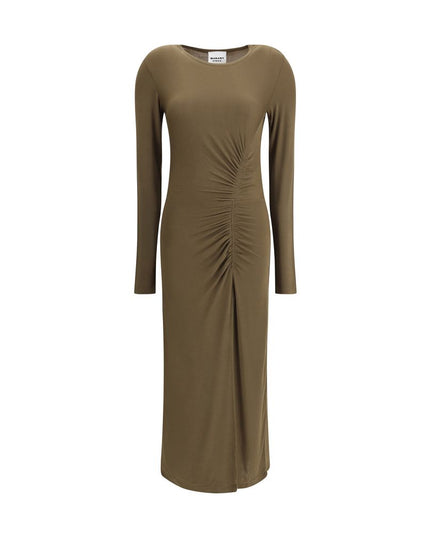 Marant Etoile Green Modal Casual Dress