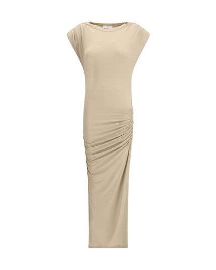 Marant Etoile Beige Modal Casual Dress