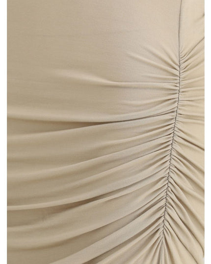 Marant Etoile Beige Modal Casual Dress