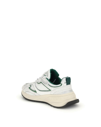 Dsquared² White Calf Leather Bos Taurus Athletic Sneakers