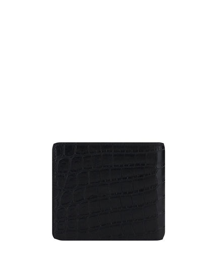 Saint Laurent Black Calf Leather Bos Taurus Wallet