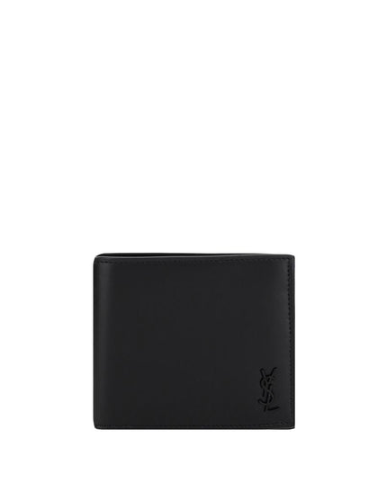 Saint Laurent Black Calf Leather Bos Taurus Wallet