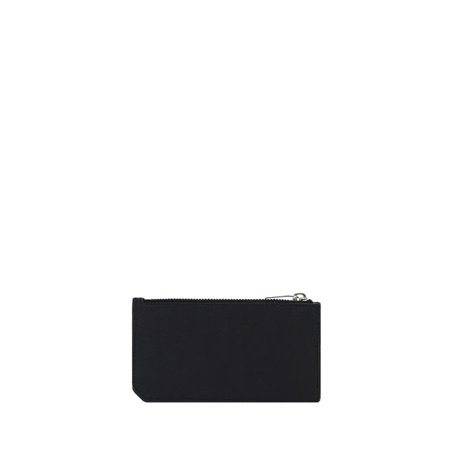 Saint Laurent Black Calf Leather Bos Taurus Wallet